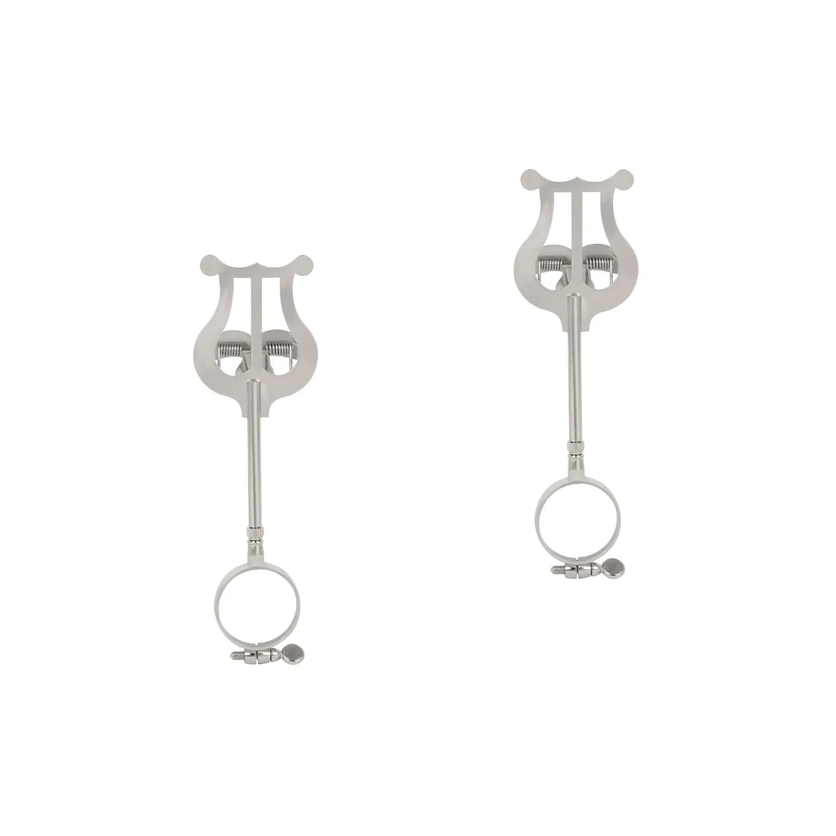 

2 pcs Universal Sheet Music Clip Musical Instruments Music Score Rack (Silver)