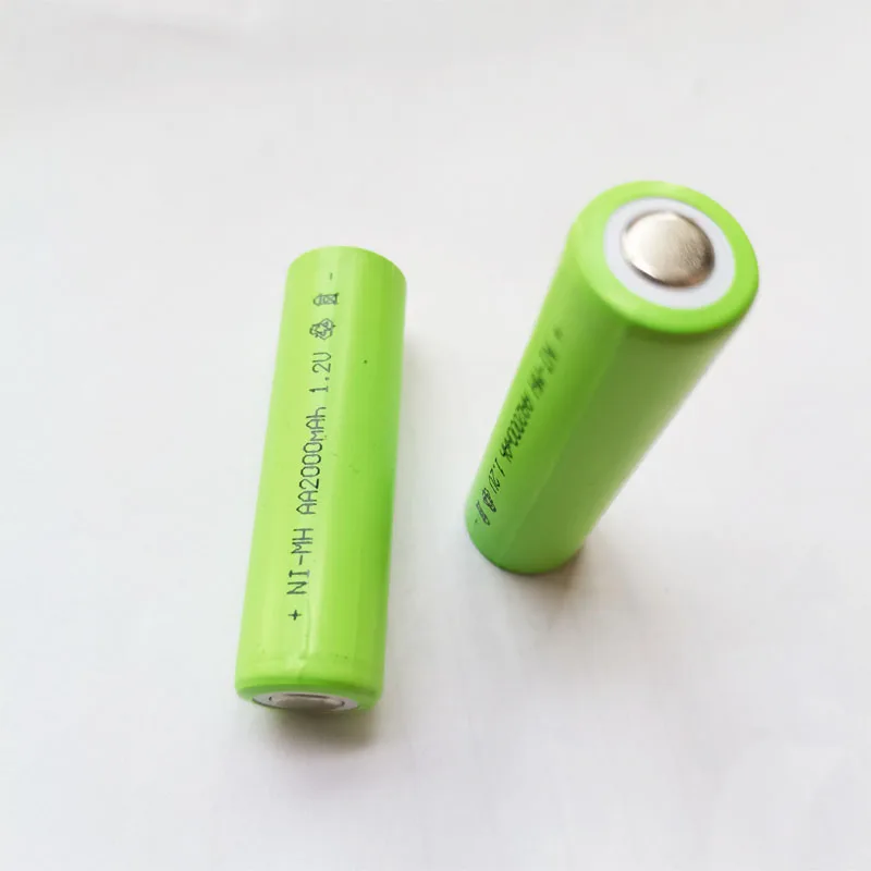 

AA NI-MH 5# 1.2V 2000mAh Rechargeable Battery Cell Flat top 2Ah 14MM*50MM
