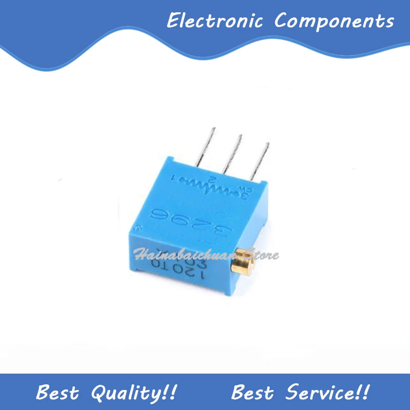 

10 шт./партия, регулируемый потенциометр 3296X-1-103LF 10K ± 10% ± ppm/℃ DIP3