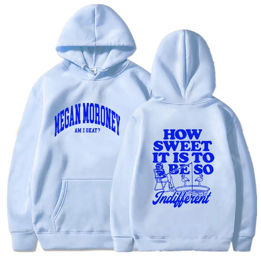 Толстовка мужская зимняя с капюшоном принтом Меган моруни я в порядке