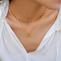 timeless wonder brass fantasy geo beads chains choker necklace for women designer jewelry punk ins kpop gothic boho mix 5721