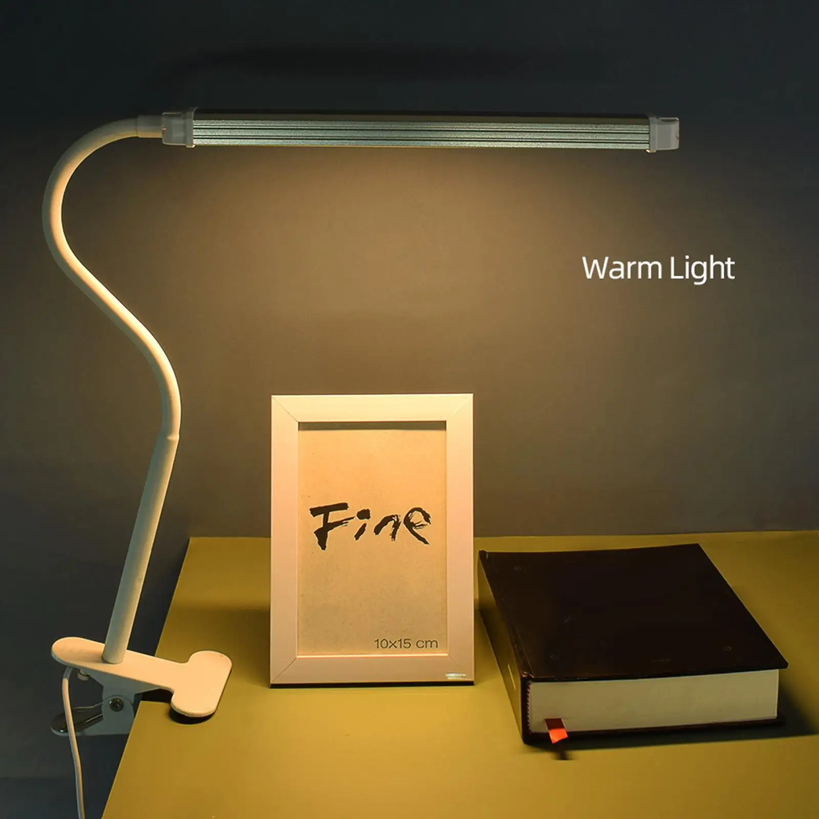 

Desk Lamp with Clamp Adjustable Direction 360° Swivel 10W Long Arm USB Table Lamp for Reading Home Makeup Beauty Nail Manicure