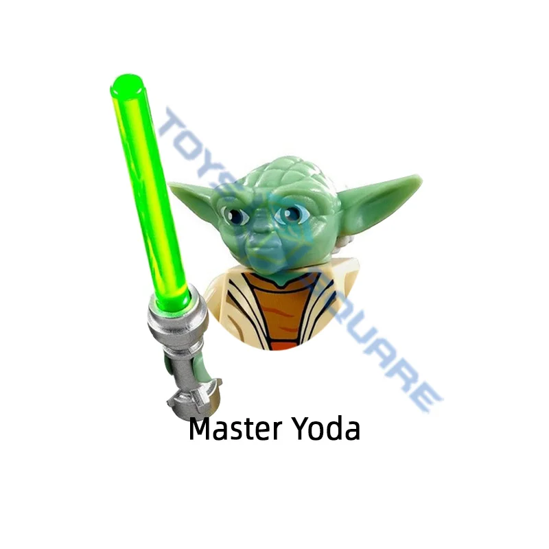 Конструктор Master Yoda Gungan Marazili Финн Энакин Скайуокер даже модель Piell Leia кубики набор
