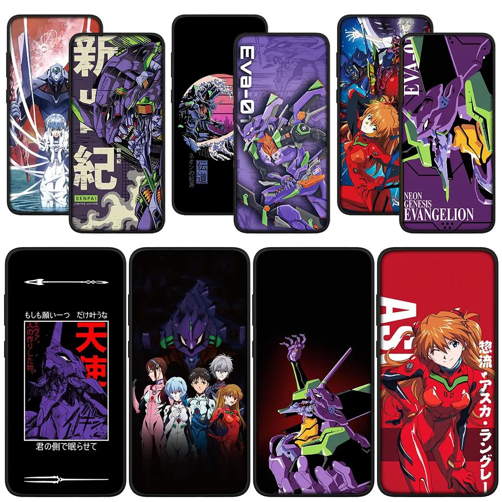 Чехол N-Neons g-Genesis E-Evangelions EVA 01 для Xiaomi Poco C65 X6 X3 NFC GT X4 M6 M4 M5 C40 F3 F6 F5 Pro Redmi 13C 12C 14C