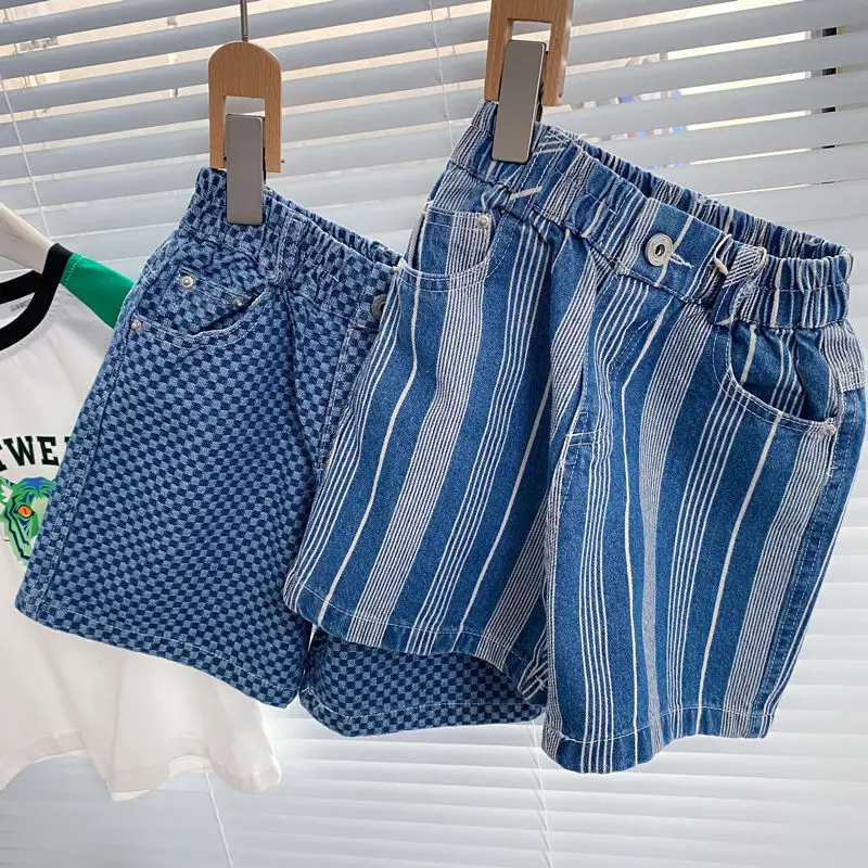 Children 'S Clothing New Children 'S All-Match Vintage Shorts 2022 Boys Summer Western Style Leisure All-Matching Jeans Pants