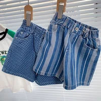 children s clothing new children s all match vintage shorts 2022 boys summer western style leisure all matching jeans pants