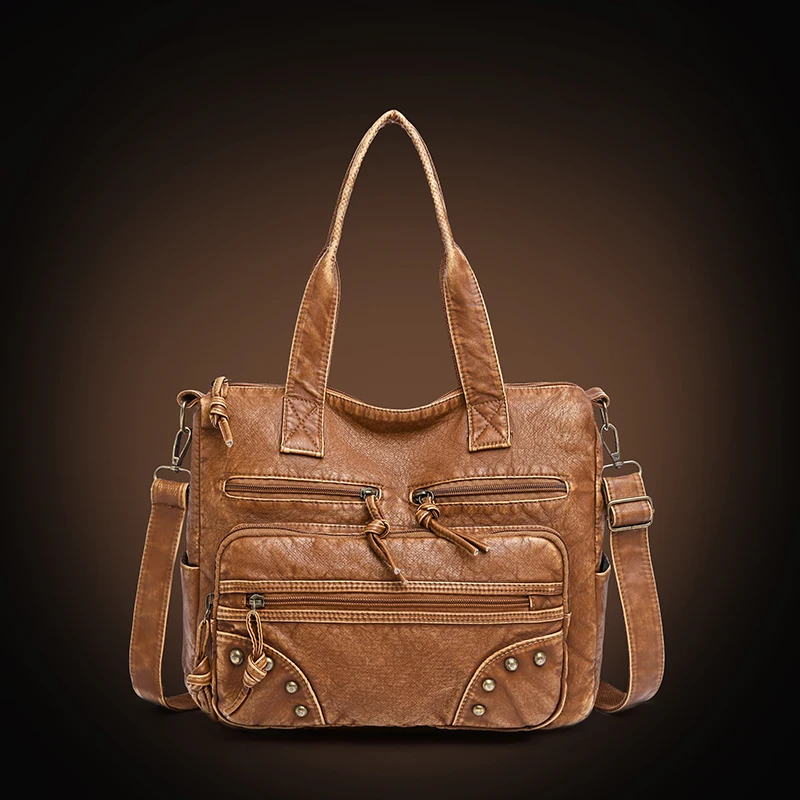 Luxury Bags Women PU Leather Bags for Lady Casual Tote Bags 