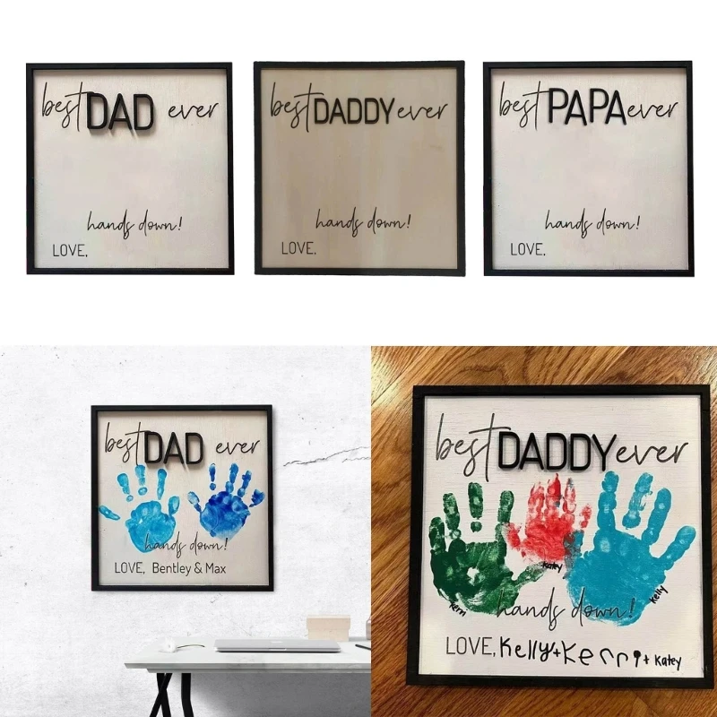

Подарок для папы, DIY деревянный знак для детей на День отца, день рождения