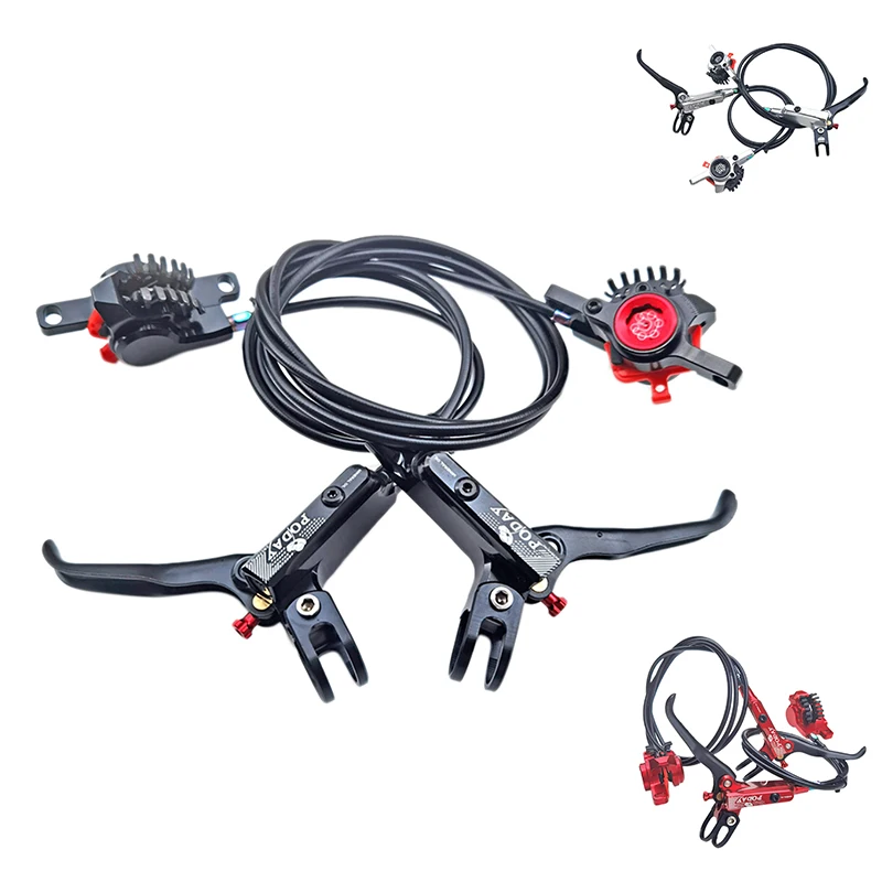 

PODAY 1Pair Mountain Bike Hydraulic Disc Brake Front Rear Hydraulic Brake MTB Brake Bike Accessories