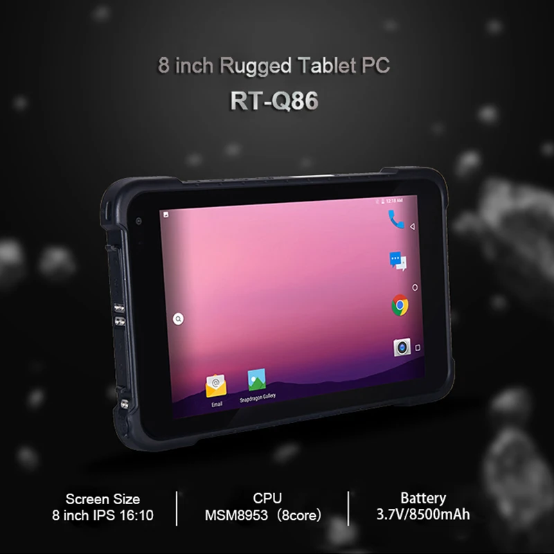 

High Quality Android 10.0 8 inch OCTA Core CPU IP67 Barcode scanner Waterproof Industrial Rugged Tablet PC