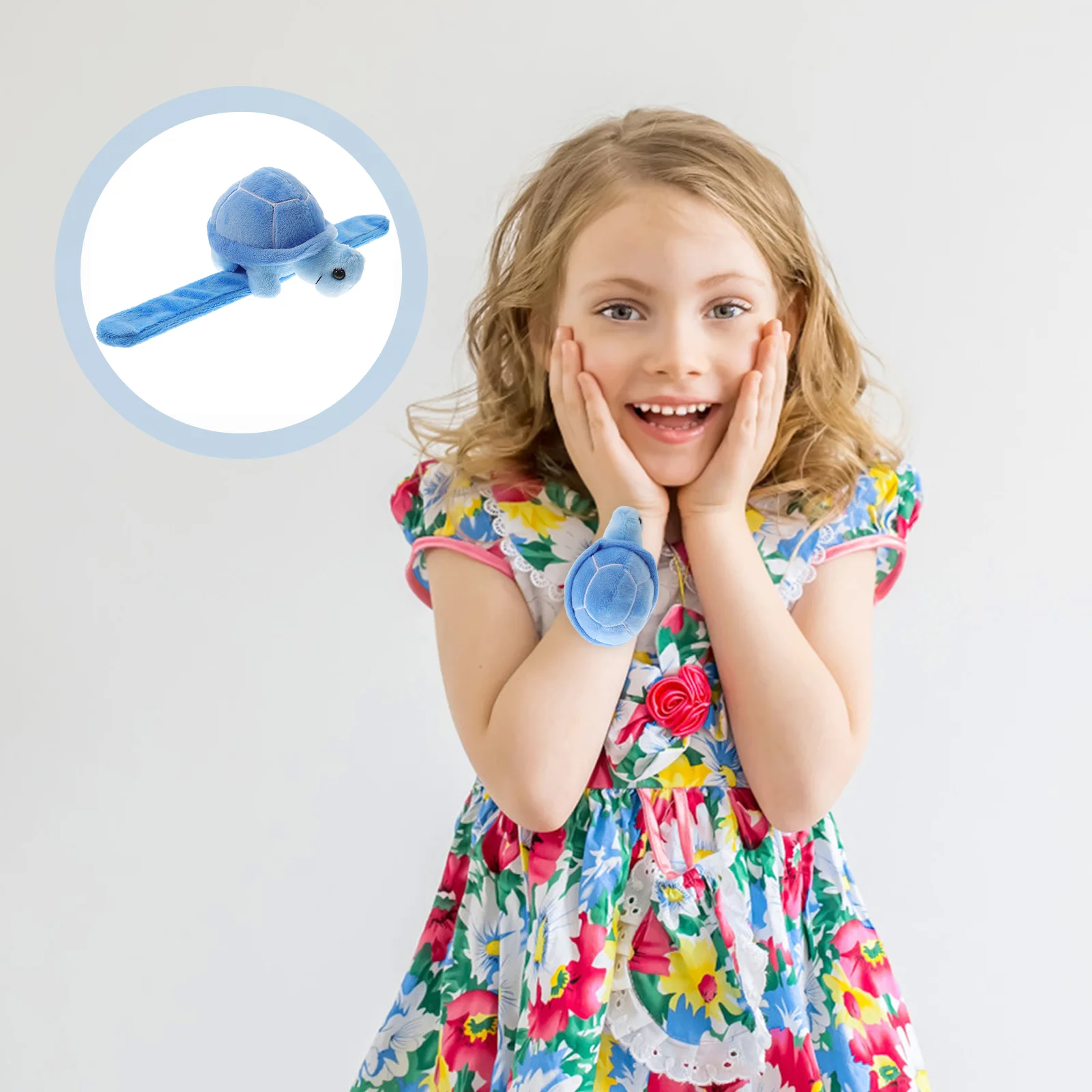 

Animal Slap Bracelets Kids Plush Turtle Wristbands Stuffed Puppy Doll Slap Bands