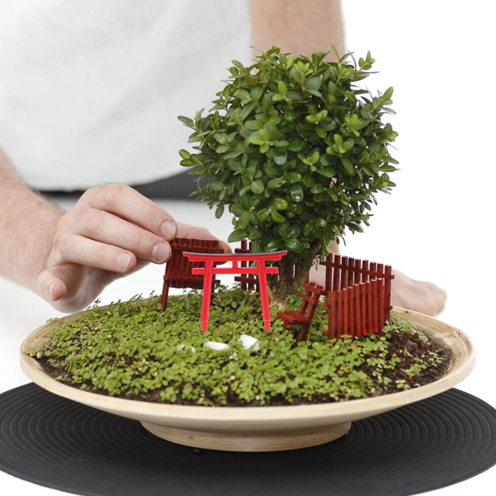 4 шт. мини-аквариум мост украшения японский храм арка игрушки для аквариума