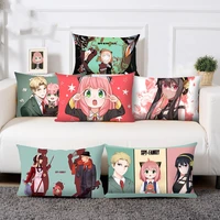 anime spy %c3%97 family yor forger killer assassin pillowcases cartoon bond anya forger twilight home decor cushion case cover