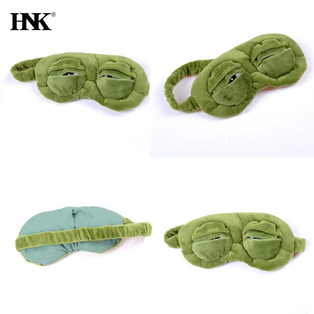 

3D FROG Sleeping Mask Eyeshade Plush Eye Cover Travel Cartoon Eyeshade For Eye Travel Relax Sleeping Gift