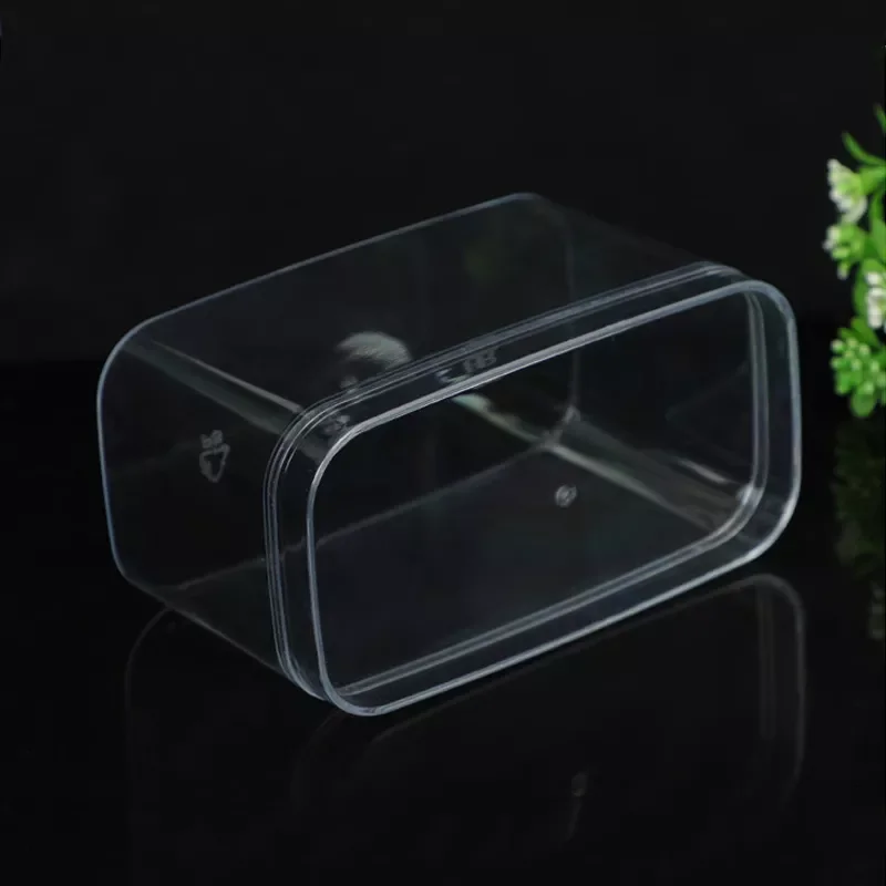 PS коробки с крышкой пластиковый органайзер маленькая Подарочная прямоугольная