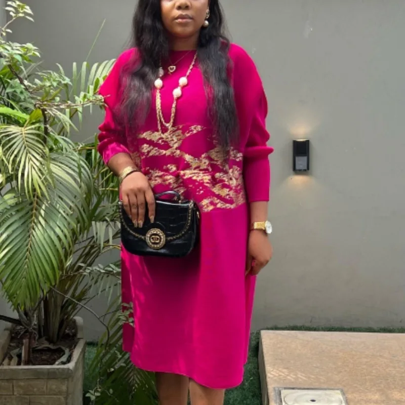 Женское вечернее Плиссированное Платье Стильная летняя одежда с круглым вырезом