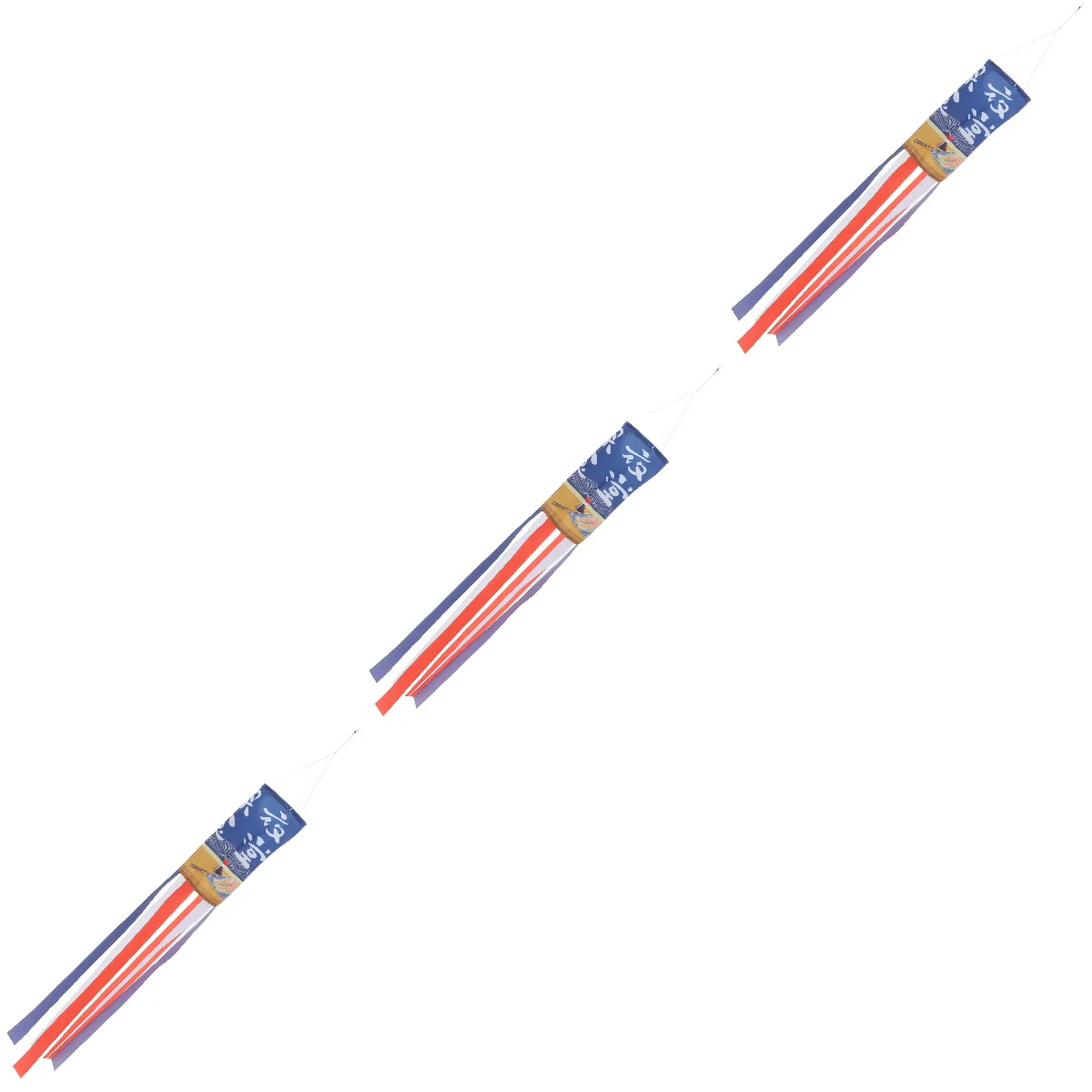 

3 Pack Spring Decor Flag Windsock Japanese Decor Windsocks Outdoor Flags Japanese Style Windsock Banner Japanese Wind Pipe Flag