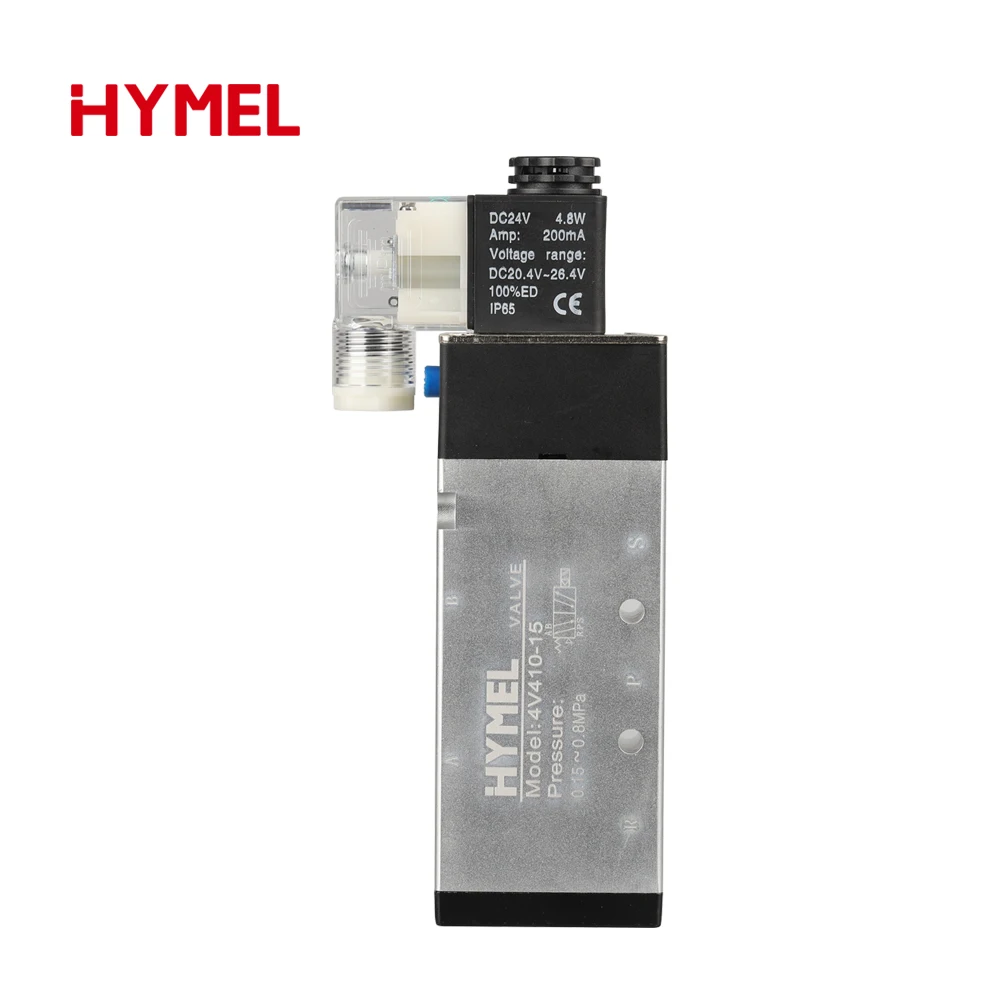 Высокое качество 4V410-15 2-позиционный 5-портовый пятиходовой управляющий воздушный