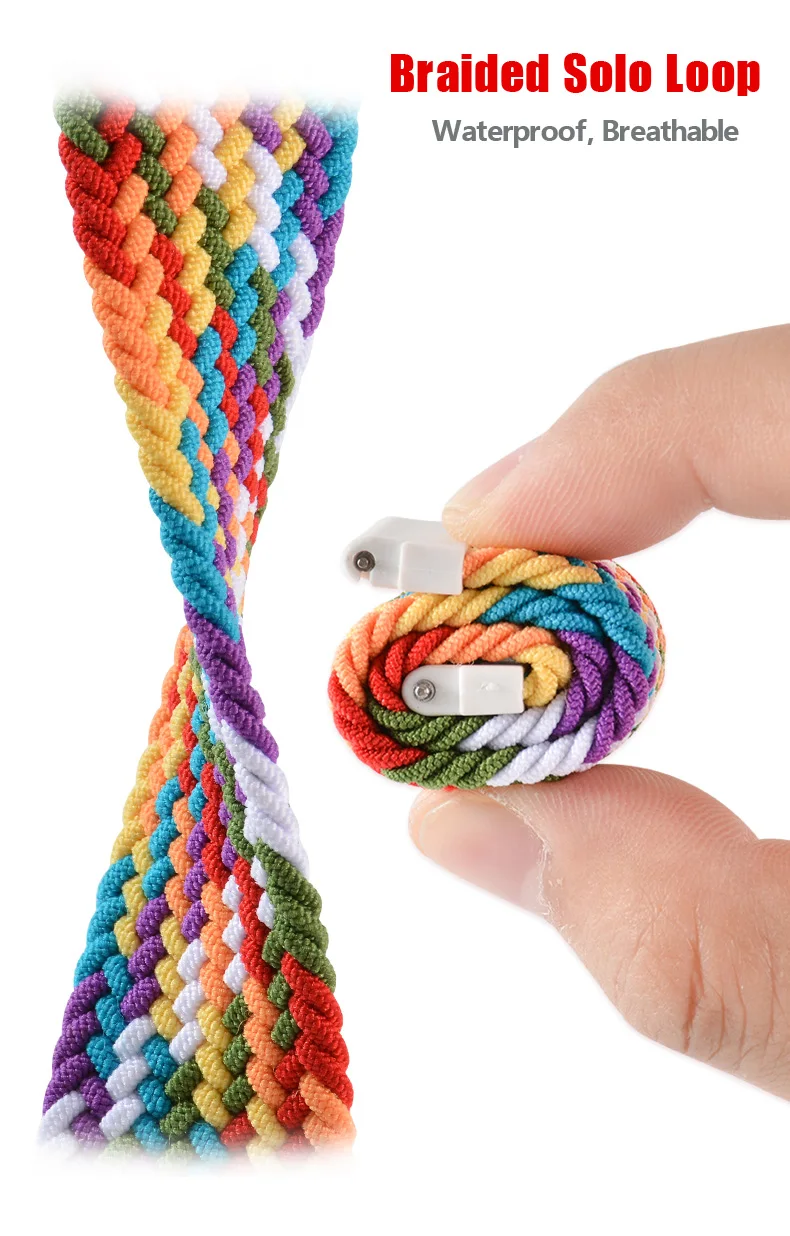 Ремешок Плетеный Соло для Samsung Galaxy Watch 7 44 мм 40 браслет correa 4 6 Classic 5 pro band 43 47 45