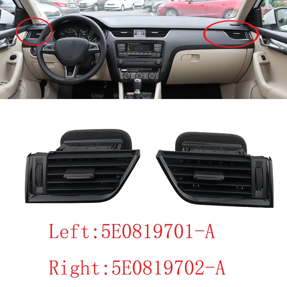 

HUIYAN передняя левая и правая вентиляционная решетка кондиционера в сборе для Skoda Octavia 2015-2021 5E0819701 5E0819702-A
