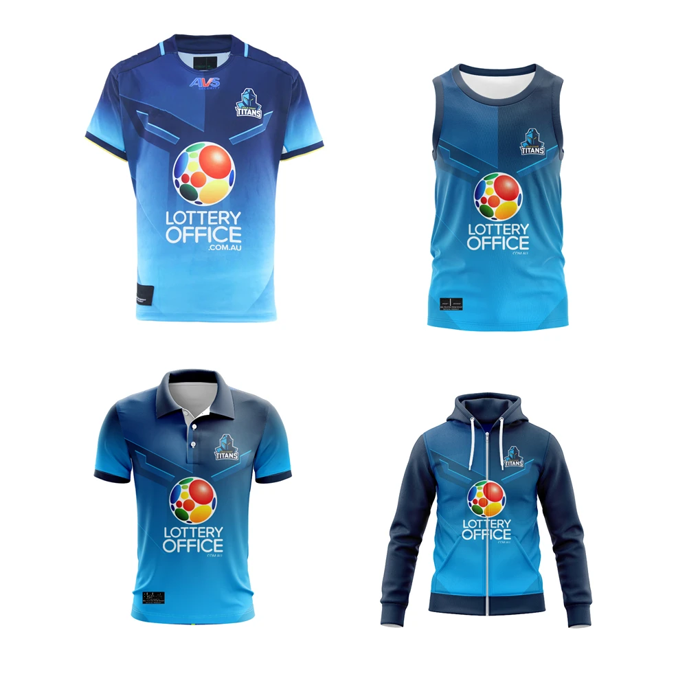 Джерси для регби TITANS 2025 куртка-поло рубашка Australia Titans футболка с капюшоном
