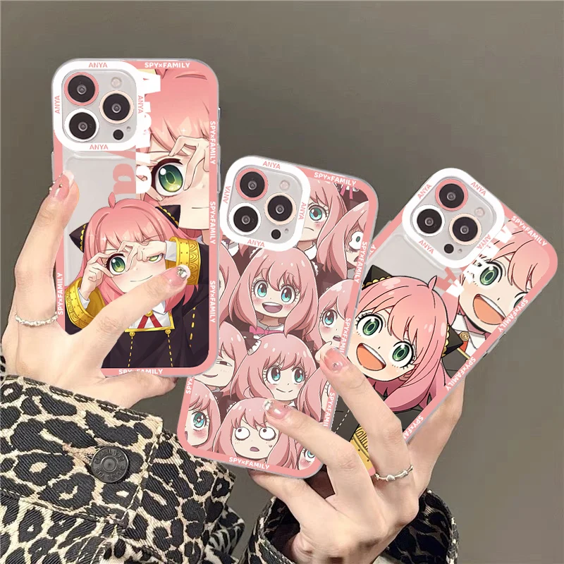

Anime Spy X Family Anya Phone Case For IPhone 13 14 Pro Max XS XR 12 11 Pro 13 Mini 6 7 8 Plus Soft Clear Back Cover