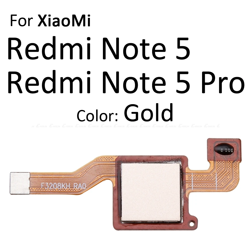Фото Разъем для сканера отпечатков пальцев для Xiaomi Redmi Note 5, Note 4X, сенсорный датчик ID, кнопка «Домой», гибкий кабель для подключения №4