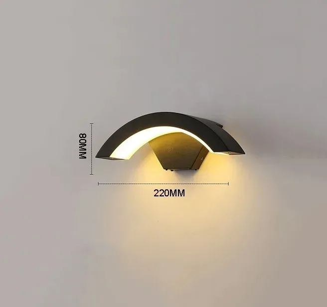 

Умный настенный светильник Tuya черный алюминий RGB+WW+CW