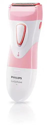 

Beauty Satin shave Essential Women's Wet & Dry электробритва для ног, беспроводной, розовый и белый, HP6306/50