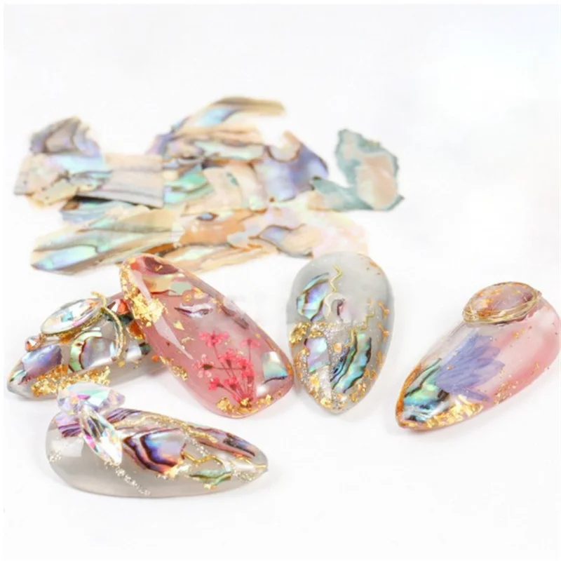 1 коробка очаровательных 3d-элементов морской ракушки для дизайна ногтей |