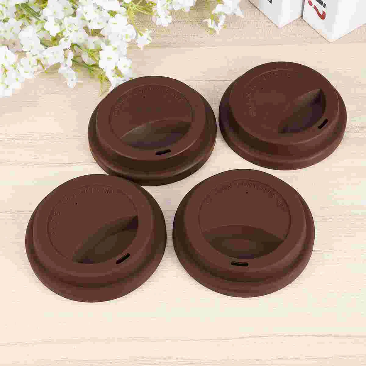 

Silicone Tea Cup Cover Reusable Coffee Cup Lids Silicone Cup Covers Tea Cup Lid Hot Cup Lids Drinking Cup Covers