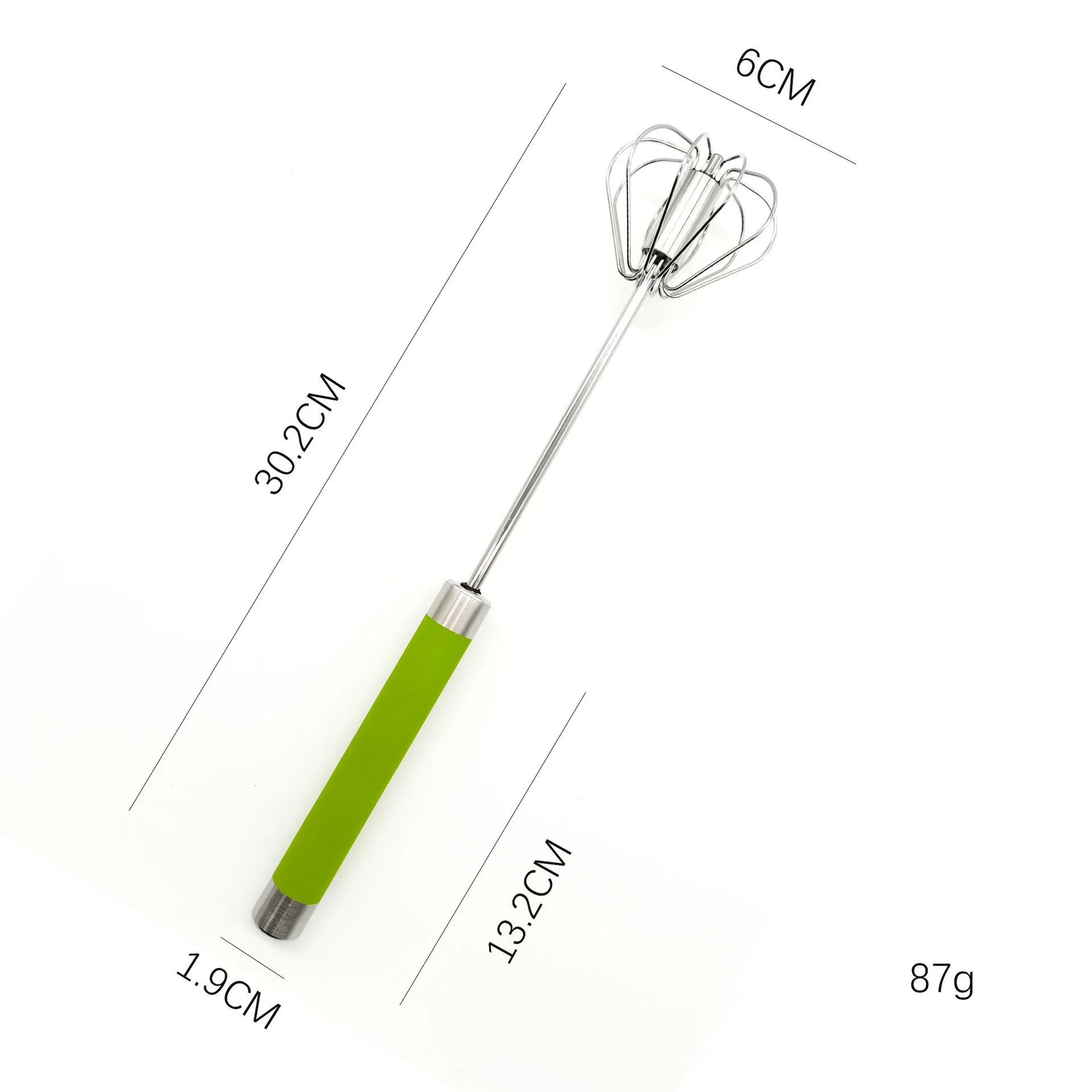 Полуавтоматический венчик из нержавеющей стали от Szkoy ручной для взбивания яиц