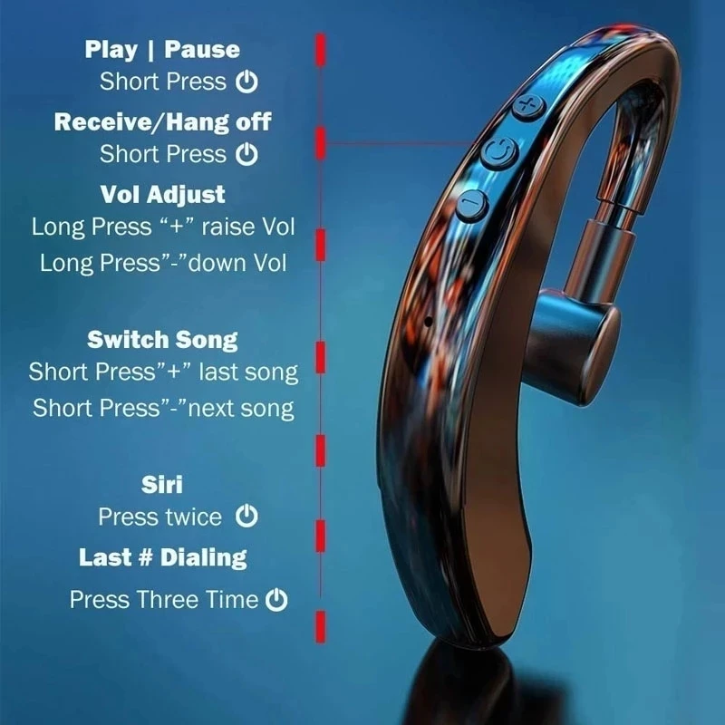 Беспроводные наушники с микрофоном для всех смартфонов спортивные hands-free Bluetooth и |