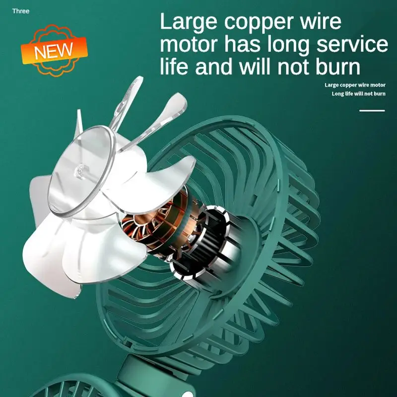 

Portable Mini Fan Double-head Adjustable Foldable Fans USB Rechargeable Desk Handheld Air Conditioner Cooler Travel Artifact