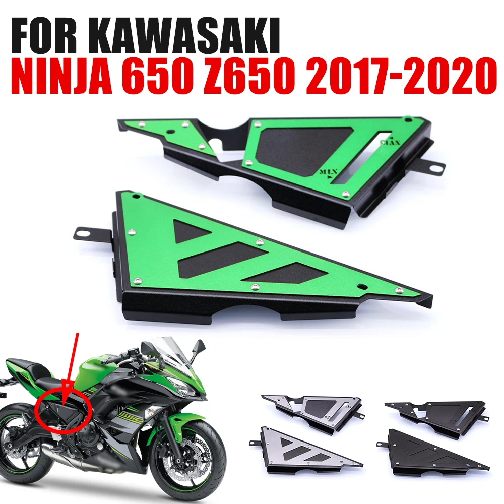 

Для Kawasaki Ninja 650 Z650 Z 650 Ninja650 аксессуары для мотоциклов боковая крышка рамка Защитная обтекатель Защитная крышка Батарейная панель