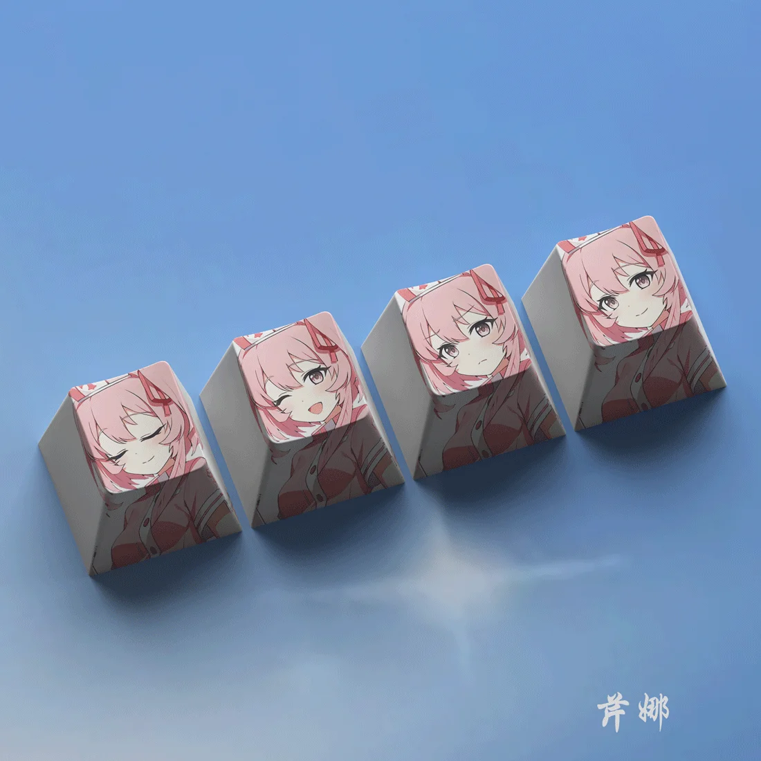 Аниме Синий Архив Takanasi Hosino Shirasu Azusa Мультфильм Симпатичная Niestandardowa Nical Клавиатура