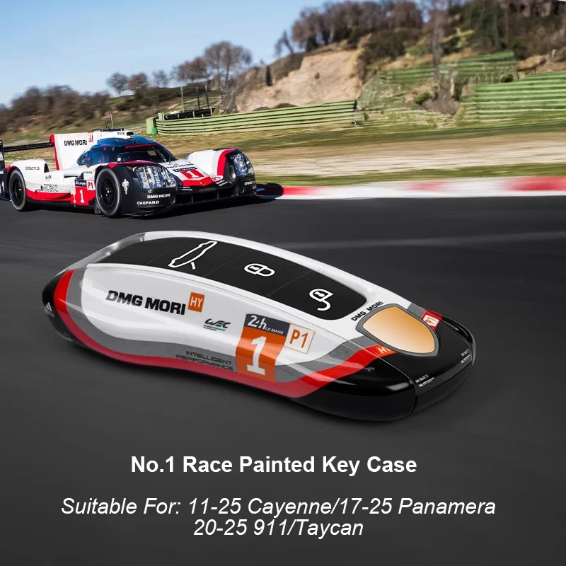 

Для Porsche 911 718 Taycan Panamera Cayenne Macan Boxster Cayman 2010-2025 зеленый Grello цвет чехол для ключей защитный чехол
