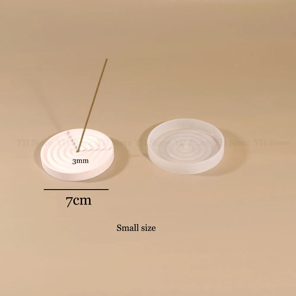 Уникальная силиконовая форма для бетона Круглый держатель благовоний подноса