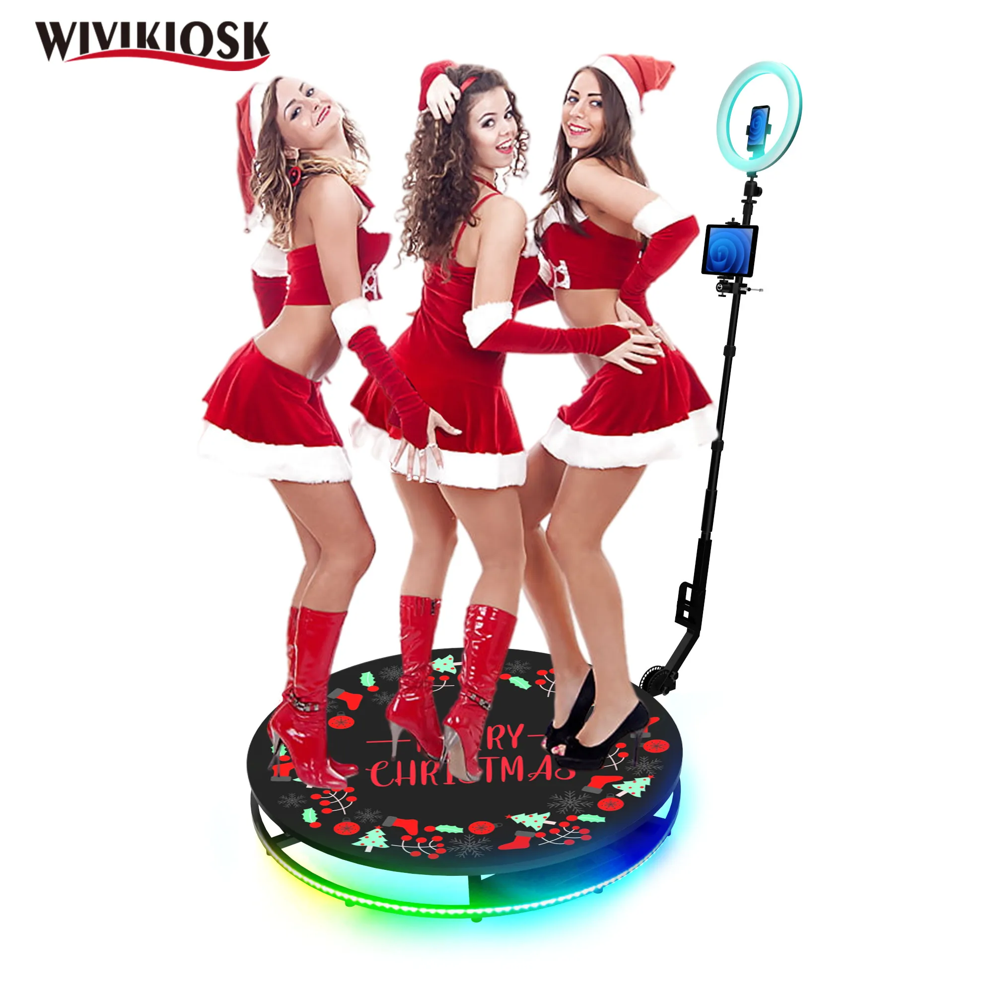 

360 Spinner Video Booth Stand Custom Slow Motion Selfie 360 Photo Booth For Sale