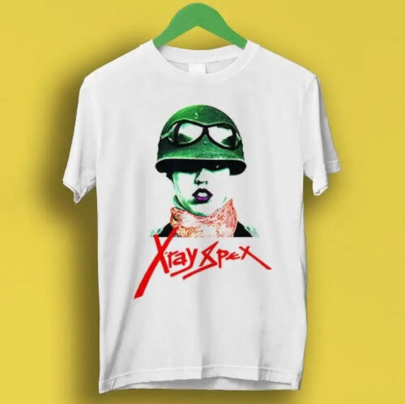 X-Ray Spex Punk Rock Banda de música Retro Cool Top camiseta P4103