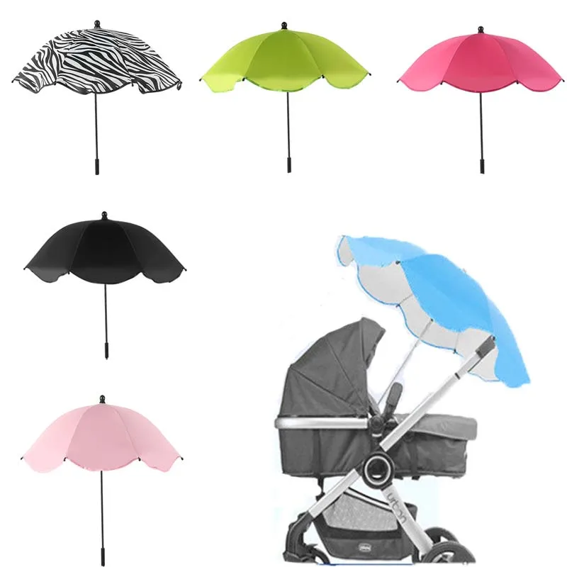 Universal Baby Pram Umbrella Adjustable Shade Umbrella Uv Sunshade For Stroller, Baby Stroller Accessories