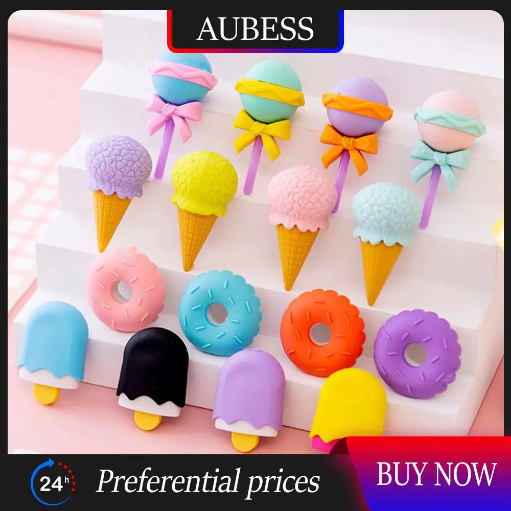 

Tpr Eraser Environmentally Friendly Cartoon Eraser Boxed Durable Dessert Eraser Painting Eraser Student Children Prize Gift Cute