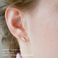 korean style stainless steel earrings for women minimalist small geometric stud earrings set fashion jewelry