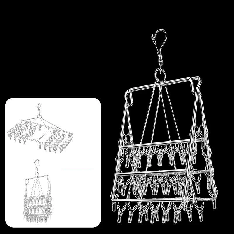 Складная вешалка для белья из нержавеющей стали 4 мм