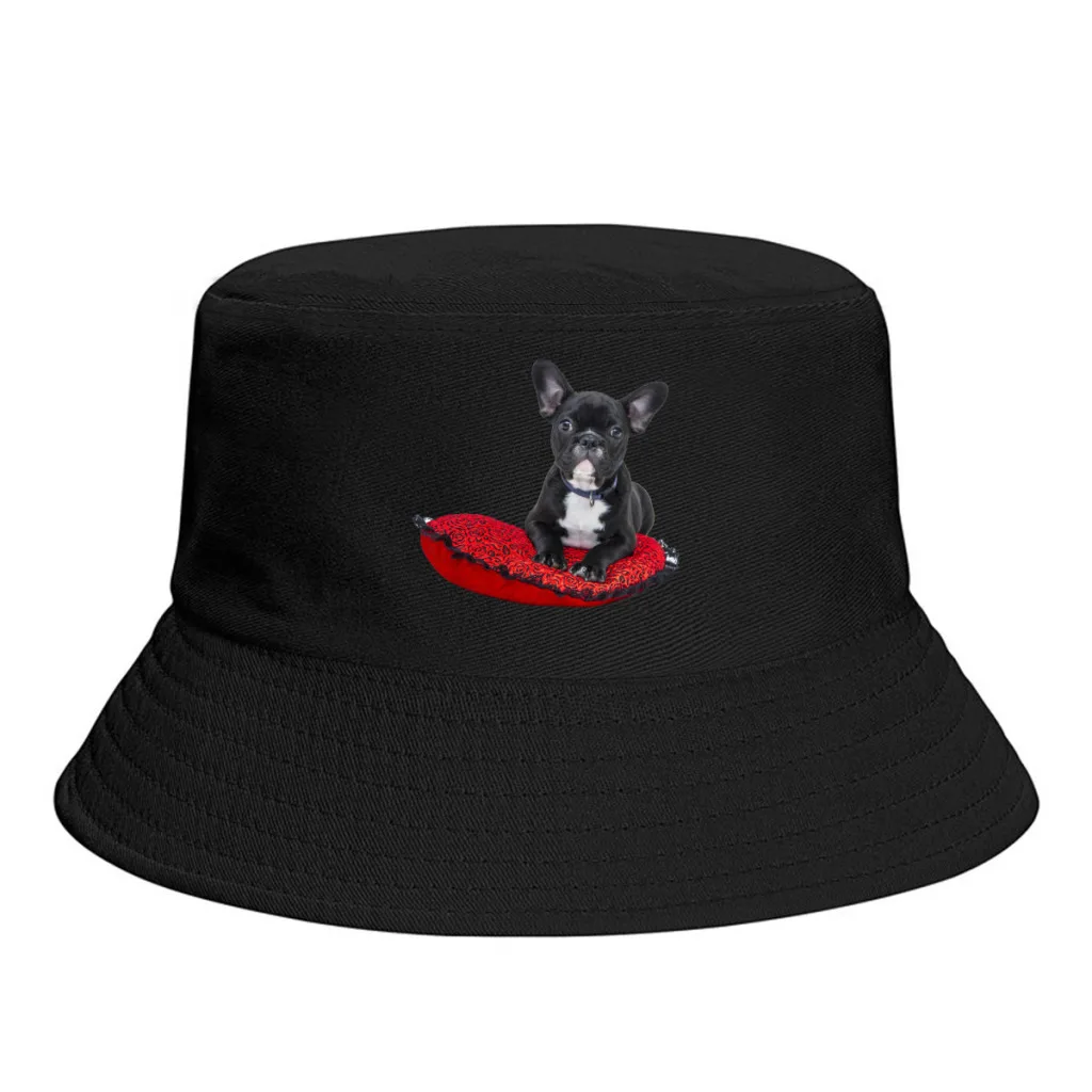 

Premium Scoop French Bulldog Frenchie Dog Unisex Bucket Hat Beach Foldable Thick Panama Cap Visor Sun Hats Fisherman Caps