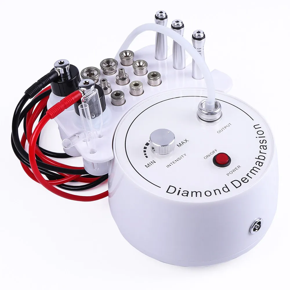 Box 3 in 1 Diamond Microdermabrasion Beauty Machine Vacuum Suction Tool Water Spray Facial Moisten Face Exfoliate Skin Peeling