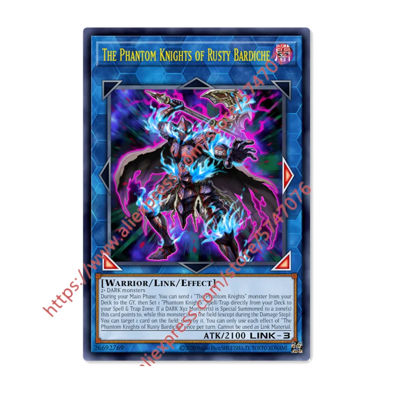 

Yu Gi Oh The Phantom Knights Rusty Bardiche SR Japanese English DIY Toys Hobbies Hobby Collectibles Game Collection Anime Cards