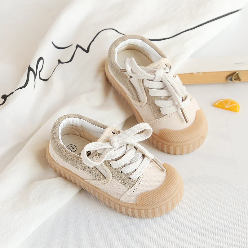 

Baby Girls Canvas Shoes Spring Infant Toddler Shoes Breathable Soft Bottom Non-slip Stripe Children Kids Casual Shoes