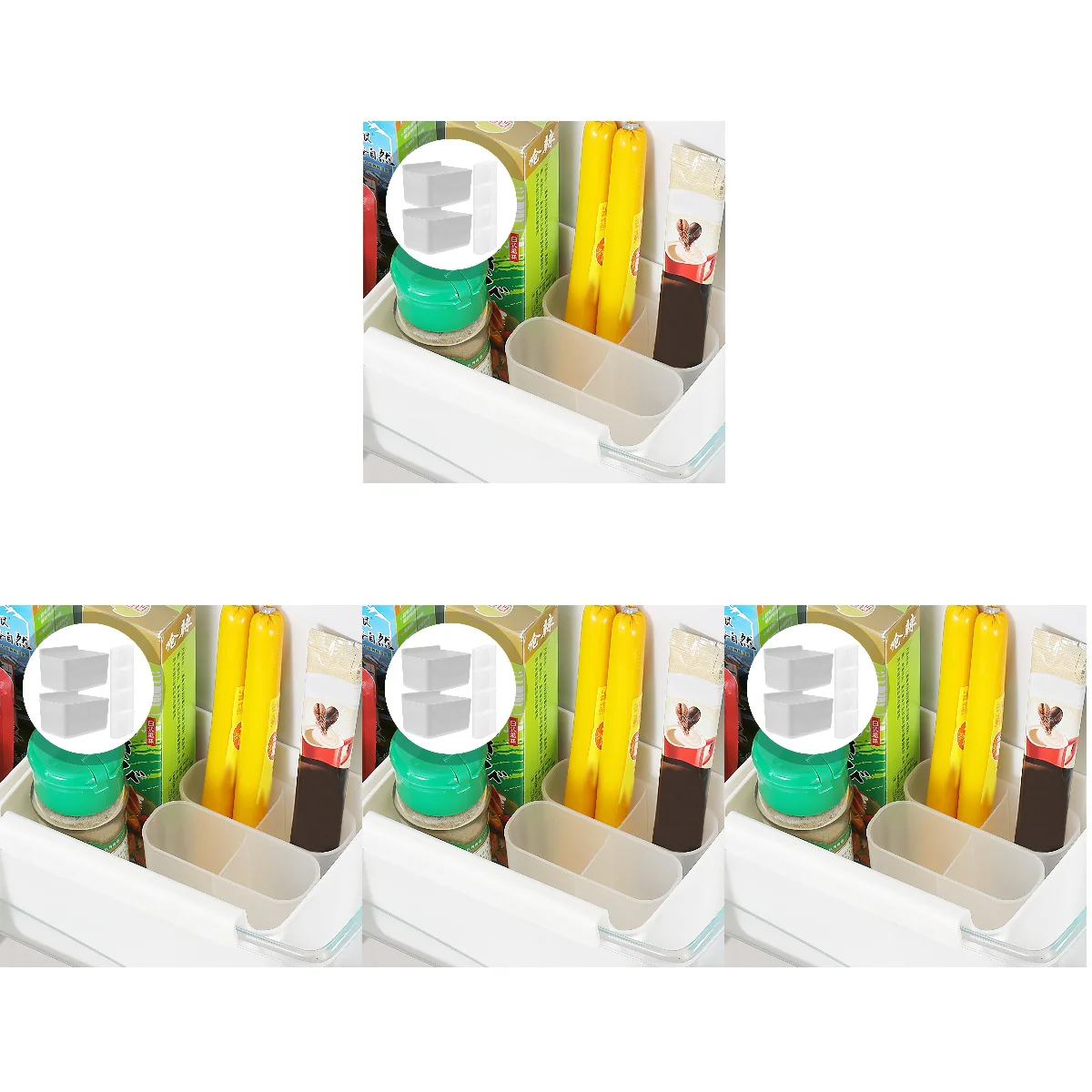

8 Sets Refrigerator Storage Box Container Food Small Hanging Fridge Sauce Bag Organizer Side Door Holder The Pet