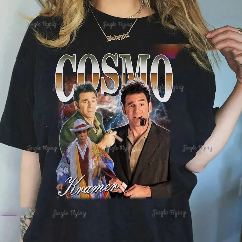 Винтажная Футболка Cosmo Kramer Свитшот унисекс футболка для женщин и мужчин